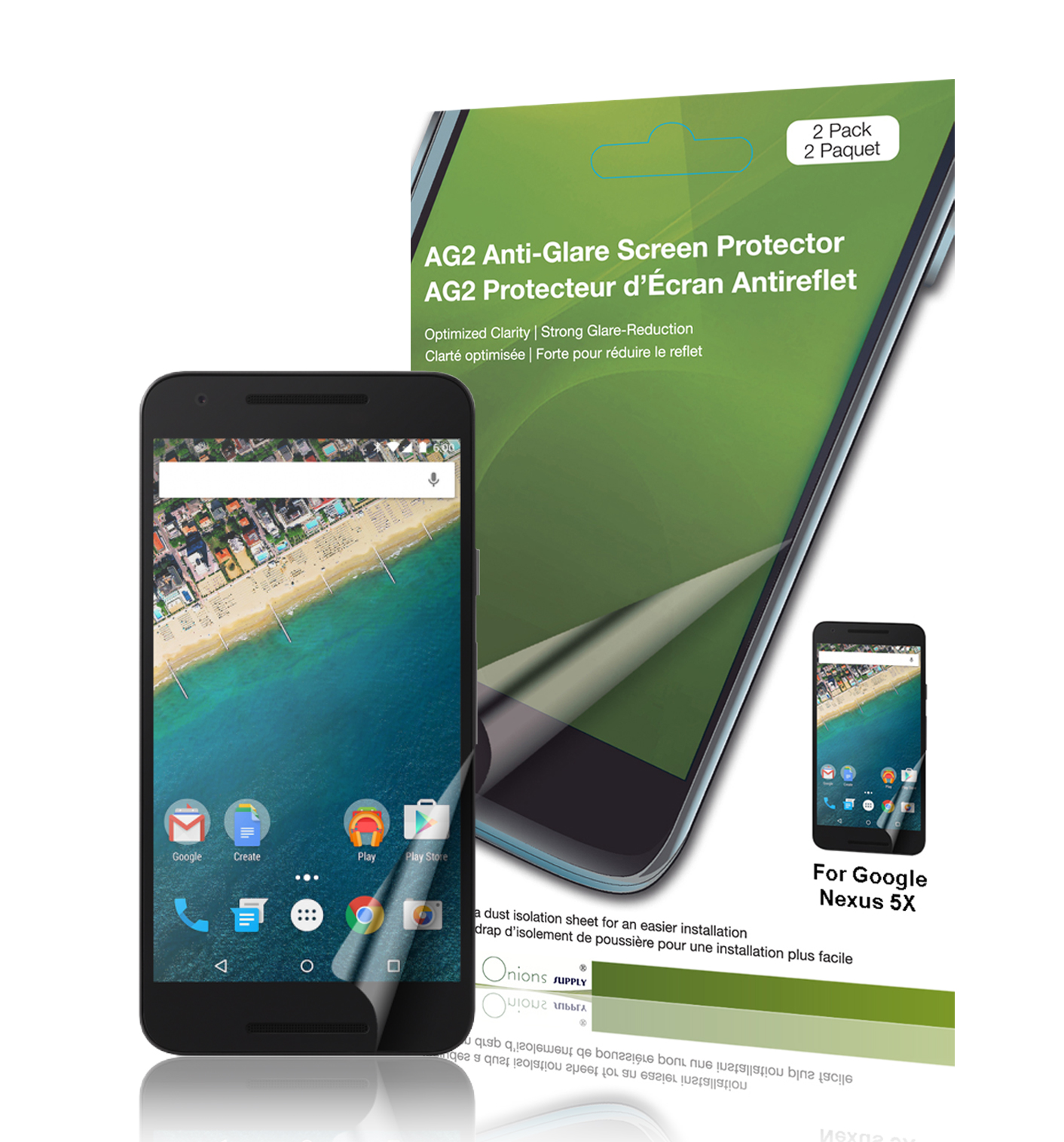 Olixar nexus 5x screen protector 2 in 1 pack adding this olixar nexus 5x screen protector 2 in 1 pack about